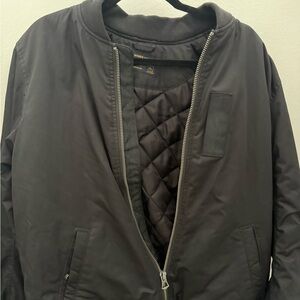 Abercrombie & Fitch Black Bomber Jacket